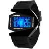 Gosasa Orologio digitale a LED con quadrante grande, data, ora, 3 bar, impermeabile, orologio sportivo da uomo e donna