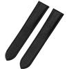 ROUHO Cinghia Vera Pelle Sgancio Rapido, Bracciale Regolabile Orologio per Cartier Tank Solo WSTA0029 WSTA0030-Nero senza Fibbia 22mm