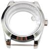 ROUREOX Acciaio Inossidabile Zaffiro Cassa Orologio, Movimento NH35A/NH36A/4R Accessori Cassa Orologio Modificato, Trasparente Fondo Sostituzione per Rolex Oyster Perpetual Datejust-Argento B 36MM