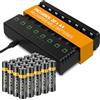 Venom Power 8-Way Charging Dock più 20 x AA 1000mAh Batterie Ricaricabili