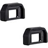 GENTERUN Mirino Oculare In Silicone Morbido EF Da 2 Pezzi, Sostituisce La Parte, Compatibile Con Canon EOS, 800D 750D 700D 3000D 1500D 1300D 1100D 1000D 77D 250D