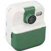 Yunseity Fotocamera Digitale 1080P, Batteria 1200mAh, Antiurto, 48MP, Fotocamera 1080P, Stampa Istantanea, Schermo IPS da 2,4, Stampa in Rete APP con Carta da Stampa per Esterni (verde