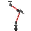 Tbest Supporto per Braccio Universale Regolabile da 11 Pollici Vite da 1/4 Pollici per Luce LCD della Fotocamera (11 pollici rosso)