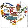 DIYthinker Cuba Love Heart paesaggio doganale Landmark animali bandiera nazionale Resident dieta illustrazione modello occhiali panno di pulizia del pulitore dello schermo 5PCS