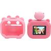 KUIDAMOS Fotocamera a Stampa Istantanea HD 48MP Fotocamera Digitale per Cartoni Animati con Obiettivo Girevole per Viaggi, Stampa Termica Senza Inchiostro per Fotografie Divertenti, Portatile per