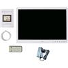 Zerodis Frame di Foto Digitale da 15 Pollici, 1280 * 800 HD Schermo Digitale Frame di Sveglia del Film Film Film Film Setup Condividi Foto e Video (WHITE)