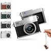 Sxhlseller Mini Fotocamera Portachiavi, Videoregistratore 1080P Fotocamera Digitale da 2 MP con Schermo a Colori e Luce Flash, Piccole Fotocamere retrò Ricaricabili per Vlog di Viaggio (BLACK)