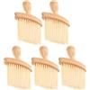 BESPORTBLE 5pezzi Spazzola per Pulizia delle Fessure con Manico in Legno per Rimozione della Polvere da Tastiera Auto Chitarra e Tastiere di Laptop
