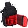 Jectse Zaino per Fotocamera, Borsa Fotografica Professionale Multifunzionale Resistente Alle Intemperie in EVA con Divisori Rimovibili per i Viaggi (BLACK)