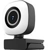 Andoer Webcam plug and play USB 4K con luce del microfono incorporata per videochiamate in live streaming, videoconferenza, insegnamento online