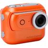Bewinner Fotocamera Ad Azione Magnetica 4K, Touch Screen Ribaltabile da 2,0 Pollici, WiFi e Stabilizzazione Elettronica Dell'immagine per Vlogging Sportivo Kit di Montaggio per Ciclismo (ORANGE)