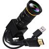 IFWATER Zoom Ottico 10X 60fps HDMI USB3.0 Fotocamera 4K Ad Alta Velocità H.264 Uscita simultanea Webcam PC Plug and Play per Sicurezza Informatica Industriale Live Streaming CCTV Proiettore