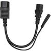 Wakects Cavo di Alimentazione IEC320 C14 a C13 C7, Cavo di Alimentazione 10A Sdoppiatore a Y 32 Cm Ritardante con Materiale in PVC per Proiettori Adattatori per Laptop Lampade