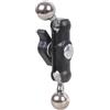 Zuoeay Staffa girevole professionale da 17 mm a 17 mm morsetto a testa a sfera per supporto video per telefono fotocamera LED microfono Road Trip Navigazione Mount