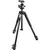 Manfrotto Kit treppiede MK190X3-3W 190 in alluminio a 3 sezioni con testa a 3 vie 804RC2 (nero)