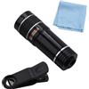 DBEIXIWEI Teleobiettivo 20X HD con rivestimento multistrato, obiettivo per fotocamera cellulare, zoom macro fisheye per la maggior parte degli smartphone