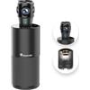 TOUCAN Videocamera per videoconferenza a 360 gradi, webcam HD 1080p con 4 microfoni per riduzione del rumore, altoparlante, monitoraggio AI, funziona con zoom, Google Voice, Microsoft Teams e altro