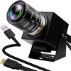 IFWATER 60fps HDMI USB Camera 4K ad alta velocità USB3.0 HDMI Uscita simultanea PC Webcam 3.6-10mm 3X Zoom Manuale Obiettivo Close up Fotocamera per Computer TV Proiettore Monitor Applicazione