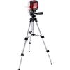 TOOLCRAFT CL8 Laser a croce incl. treppiede, autolivellante Raggio di azione (max.): 8 m