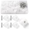 VooGenzek 90 Pezzi Supporto Angolare Cuneo, Riparazione Cassetti, Cassetto Inferiore Cedimenti, con 90 Pezzi Viti, 17.5*15.5*9.5mm, Bianco
