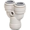 John Guest Acetal Copolymer Raccordo per tubo divisore bidirezionale 1/4 tubo OD (confezione da 10)