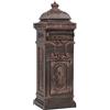 vidaXL Cassetta della Posta Vintage Alluminio Inossidabile Bronzo Buca Postale