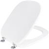 MODULARREDO | Sedile per WC TESI, Tavoletta WC, Copriwater, Copri Wc, Copriwater Bianco, 35,5x43,3 cm, Bianco