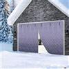 Generic Tenda Magnetica Isolante per Porta Garage Invernale, Schermo Termico per Garage Doppio, Kit Isolante con Fondo Zavorrato, Impermeabile(Gray,305x213 cm)