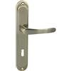 domino Maniglia per porta NOVA M3 BB-Buntbart 72, set di maniglie per porte, colore: marrone/graffiato/materiale: alluminio