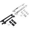 Uonlytech 2 Set Guide Scorrevoli, Chiusura Ammortizzata, per Tastiera da Scrivania | Acciaio Laminato a Freddo, Cuscinetti a Sfere Continui, Scorrimento Fluido, Colori Bianco o Nero, Piattaforma Estraibile