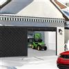 Generic Schermo per Porta Del Garage per L'inverno, Kit di Isolamento Magnetico per Porta Del Garage, Tende Termica Isolante Freddo, 210 215 240 244 300 365 490cm(Black,244x310cm)