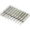 RLECS Torx Micro Bit RLECS 10PCS 28mm Lunghezza Torx Bits Set,T1 T2 T3 T4 T5,T6,T7,T8,T9,T10 Set di punte per cacciavite