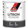 Generico Litron Smalto Brillante per Ferro e Legno, Alchidico ad Alto Solido, Rapida Reticolazione, Copertura Efficace, Resistente, 0,750 Litro, Bianco (Bianco)