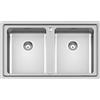 Foster Lavello per cucina 2 Vasche da Incasso 86 cm Inox - Evo
