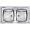 C.M. Lavello Cucina 2 vasche Inox 86 x 50 cm - 011554.X1.01.2016