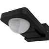 Ledvion - Sensore di movimento da soffitto Nero 360° Con Interruttore Crepuscolare Portata di 20M, IP65