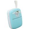Jectse Mini Stampante Portatile con Connessione Veloce, Funzioni Multiple, Stampa di Domande Errate e Stampa Termica Ambientale (Blu)
