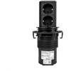 Bachmann 928.0024 - Presa a scomparsa, 2 m, cavo da tavolo, per cucina e ufficio, colore: Nero