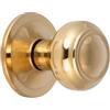 AZERODESIGN Pomello per porta, finitura in ottone lucido lucido, materiale alluminio, base di 85 mm di diametro, pomello per porta d'ingresso centrale, installazione con vite centrale, per cancelli