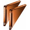 Brico Kit - Coppia spalle supporto a muro doppia parete rame coibentata lana minerale - Diametro: 150mm