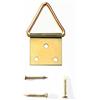S&S-Shop 100 occhielli pieghevoli per quadri, dimensioni: 5 (40 x 20 mm), con chiodi, ganci per quadri, ganci per quadri