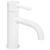 Rea - Lungo Rubinetto Lavabo Bianco Miscelatore Da Bagno Basso In Ottone Rubinetto Monocomando Regolabile Caldo E Freddo (Bianco) 15 X 5 X 16,5 cm