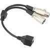 Generic Cavo Adattatore per Trasmissione Segnaleda 25 Cm RJ45 Femmina a XLR Femmina Maschio Cavo Connettore per Estensione di Rete