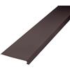 INEFA Scossalina per tetti, per grondaia, bordato su un lato 2m, marrone scuro profilo di copertina, accessori per grondaie, profili in pvc, Made in Germany