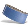 MENZER Blue Nastri abrasivi, 457 x 75 mm, p. Levigatrici palmari a nastro, Corindone zirconio (10 Pz.) G60