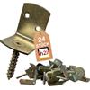 h2i 24 - 72 pezzi H2i supporto per recinzioni intrecciate in acciaio - Forma a L 30 x 35 x 40 mm / zincato / nero zincato / acciaio inossidabile (1) . 24 x zincato)