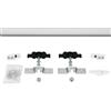 Brackle Datek Kit per Porta Scorrevole con Binario portata fino a 80KG (150 cm)