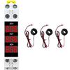 SUVIA 1 Set Misuratore di Corrente Modulare Indicatore LED Display Digitale Rilevatore Amperometro ABS