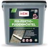 MEM Fix&Fertig Fugenmörtel, malta per fughe, colore grigio pietra, 12,5 kg (etichetta in lingua italiana non garantita)