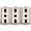 Bticino Magic Presa Triplex Bipasso 2P+T 10/16A